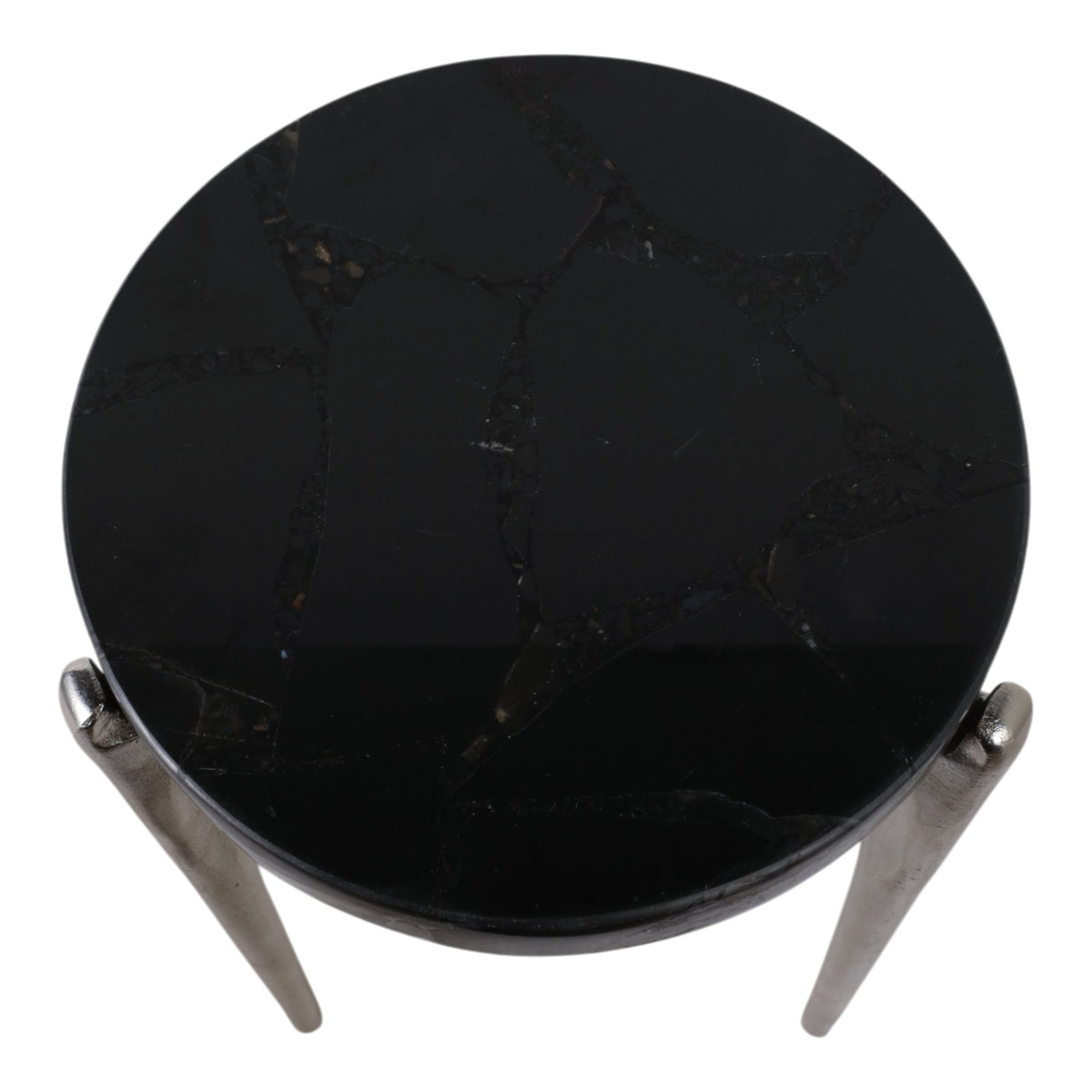 S/2 20/24" CANDO BLACK QUARTZ TOP ACCENT TABLE Accent & End Tables| Sagebrook Home