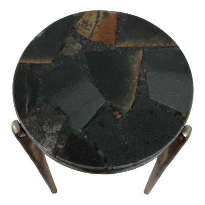 S/2 20/24" CANDO MALACHITE TOP ACCENT TABLE - Al Rugaib Furniture