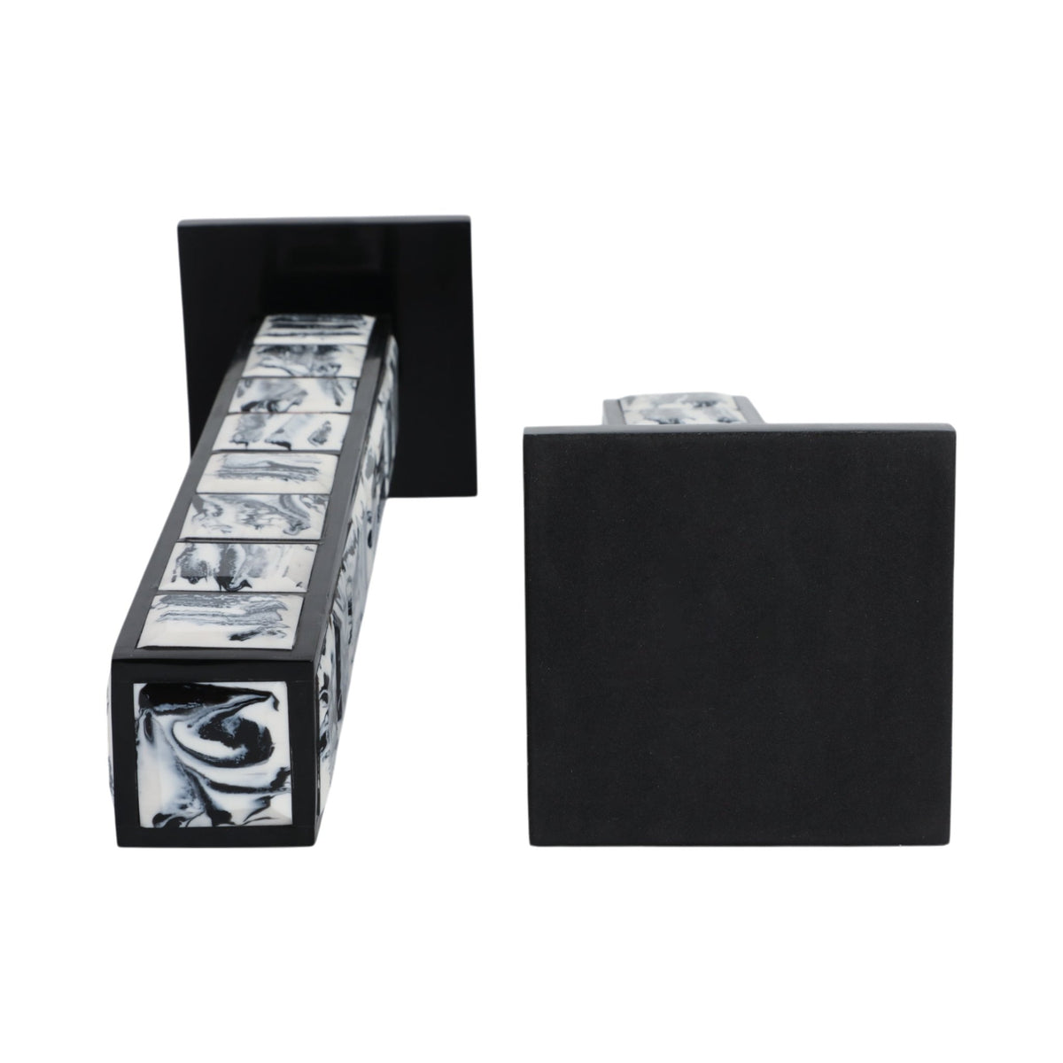 S/2 21/16" Newry Black And White Towers Table Decors| Sagebrook Home