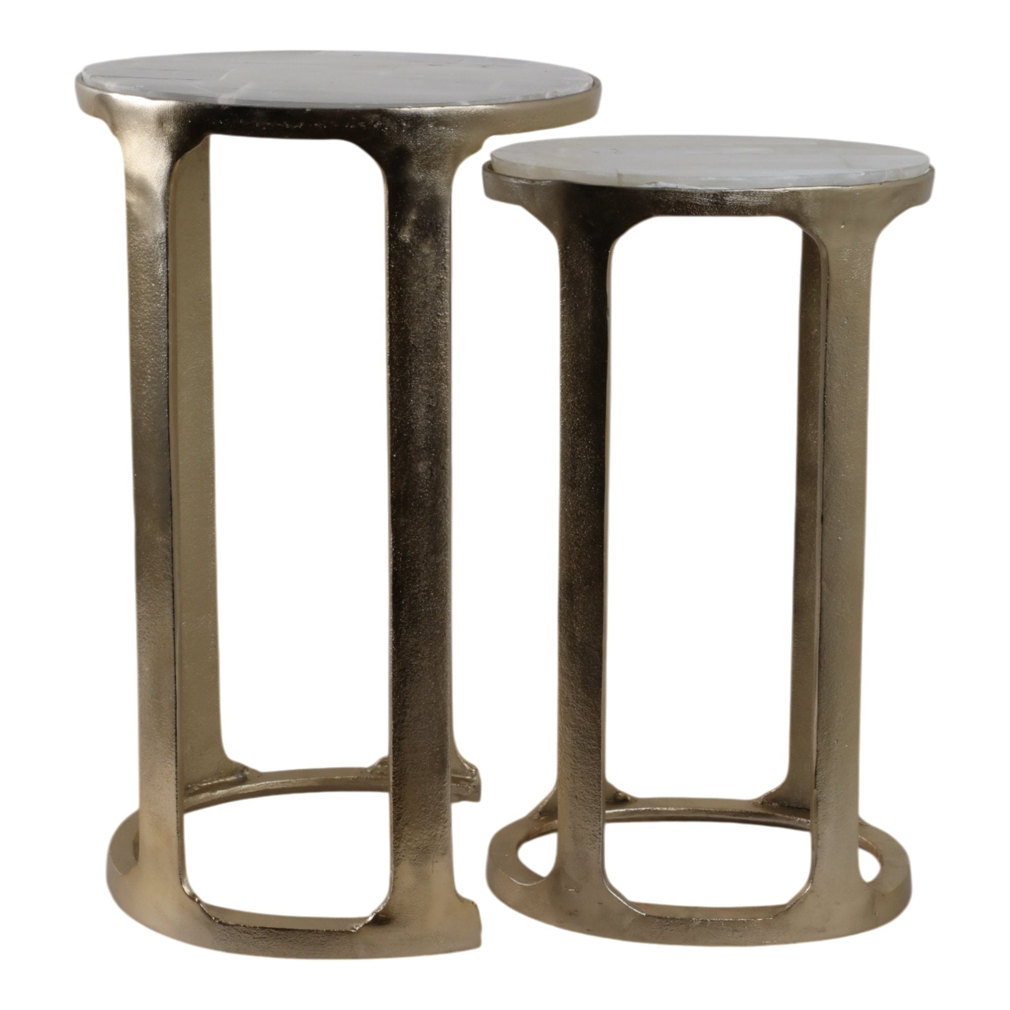S/2 21/22" SURREY SELENITE TOP ACCENT TABLES Accent & End Tables| Sagebrook Home