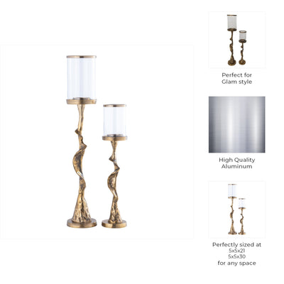 S/2 21/30" Tamaha Branch Candle Holders - Al Rugaib Furniture