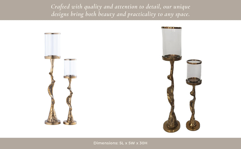 S/2 21/30" Tamaha Branch Candle Holders - Al Rugaib Furniture