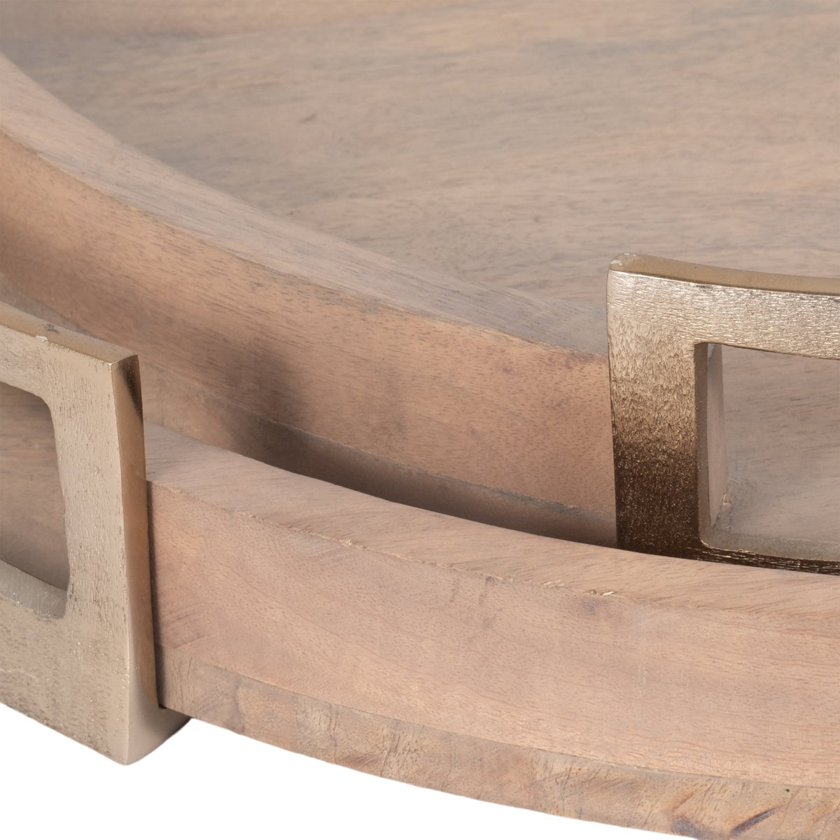 S/2 22/26" Maxwell Round Wood Trays, Natural Table Decors| Sagebrook Home