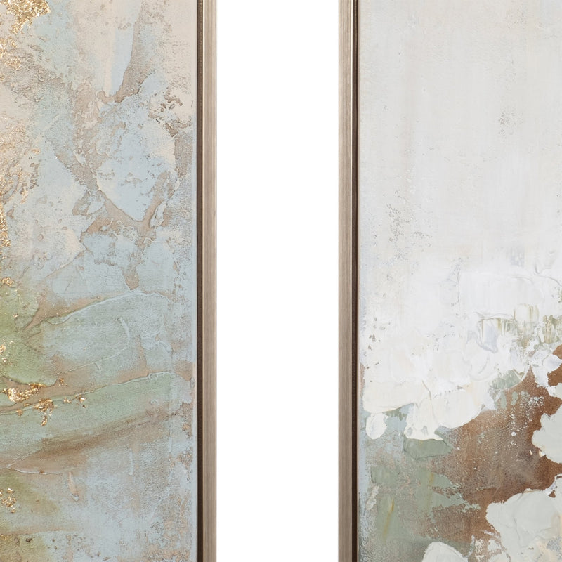 S/2 22x70 Felizia Handpainted Wall Art - Al Rugaib Furniture