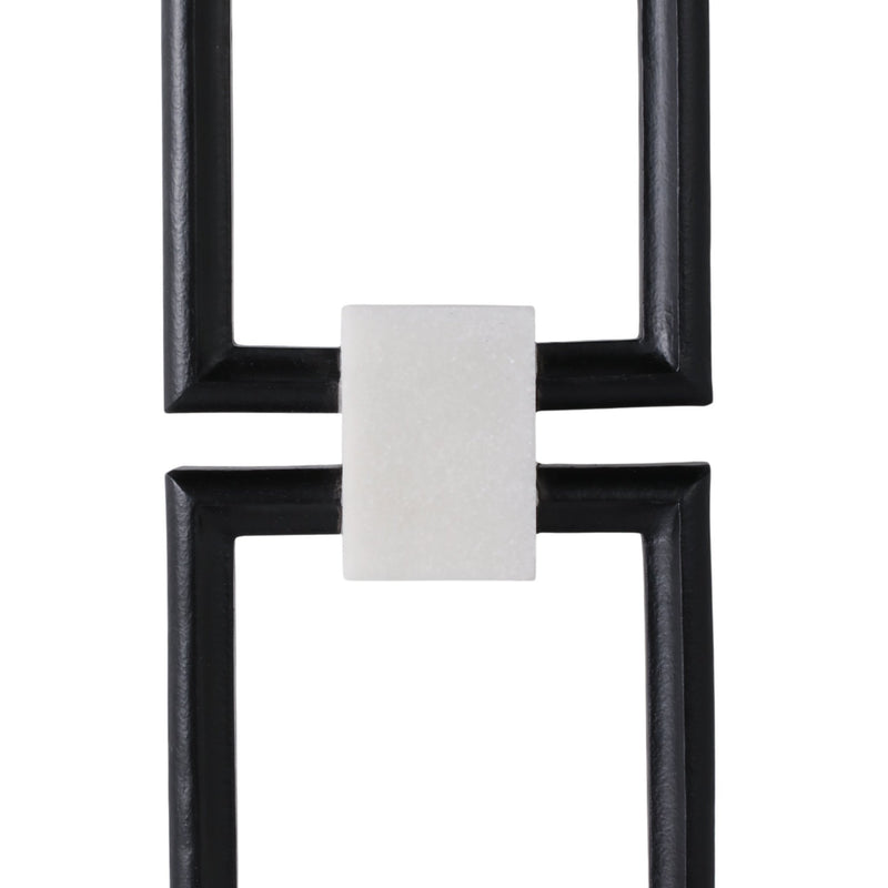 S/2 24/32" Lovell Wall Chains, White/blk - Al Rugaib Furniture