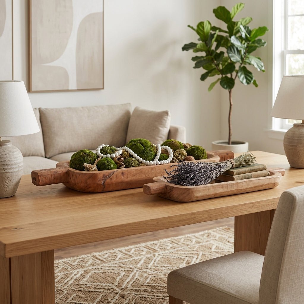 S/2 24/34" Reclaimed Wood Bowls, Natural Bowl| Sagebrook Home