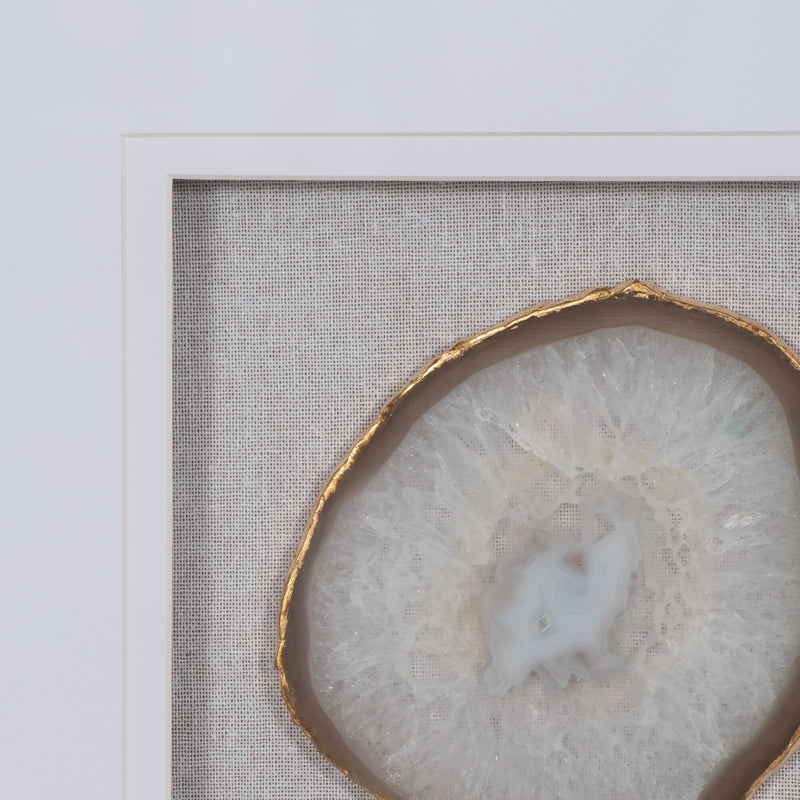 S/2 24x24 Silva Agate Shadow Box 2/a Wall Decor - Al Rugaib Furniture