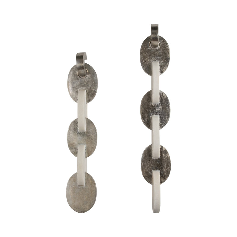 S/2 27/31" Ambrose Linked Quartz Resin Wall Decor - Al Rugaib Furniture