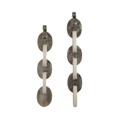 S/2 27/31" Ambrose Linked Quartz Resin Wall Decor - Al Rugaib Furniture