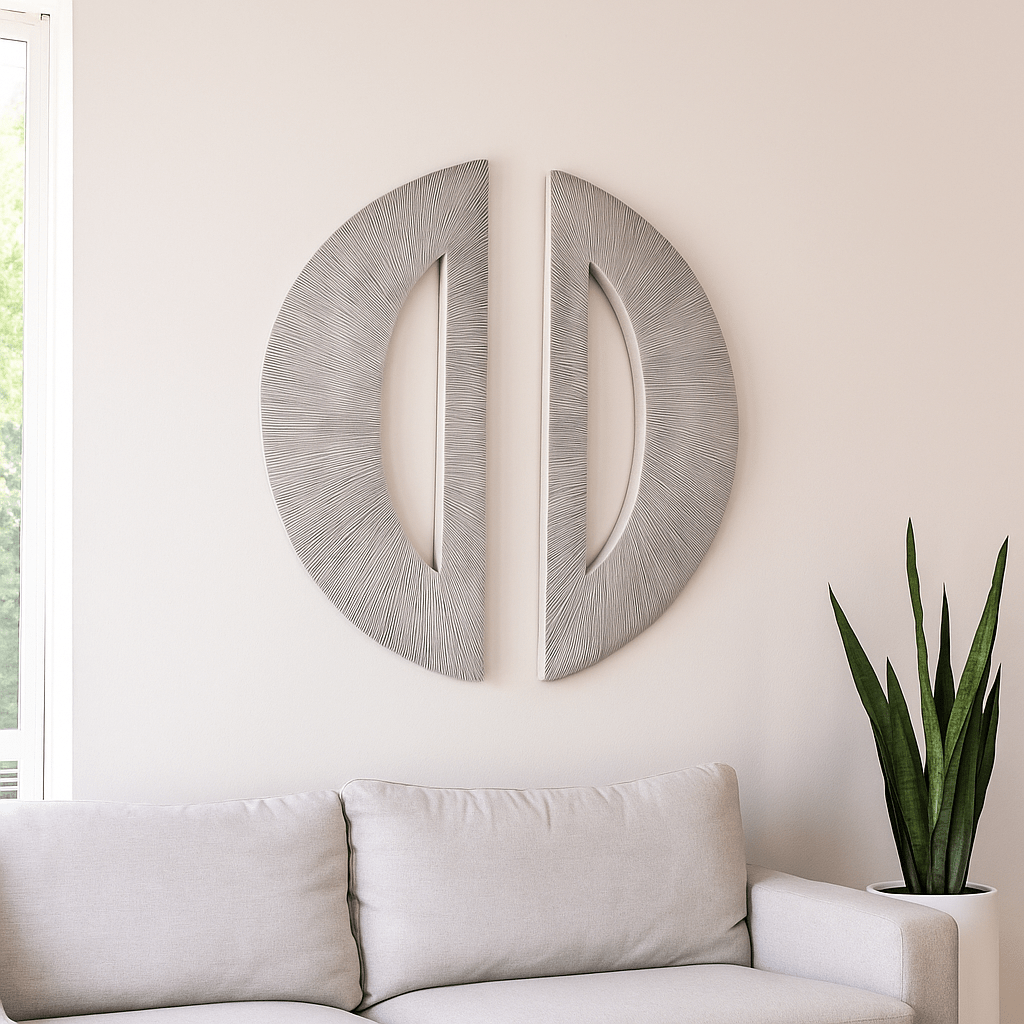 S/2 29" Crawford Moon Wall D?cor Wall Art| Sagebrook Home