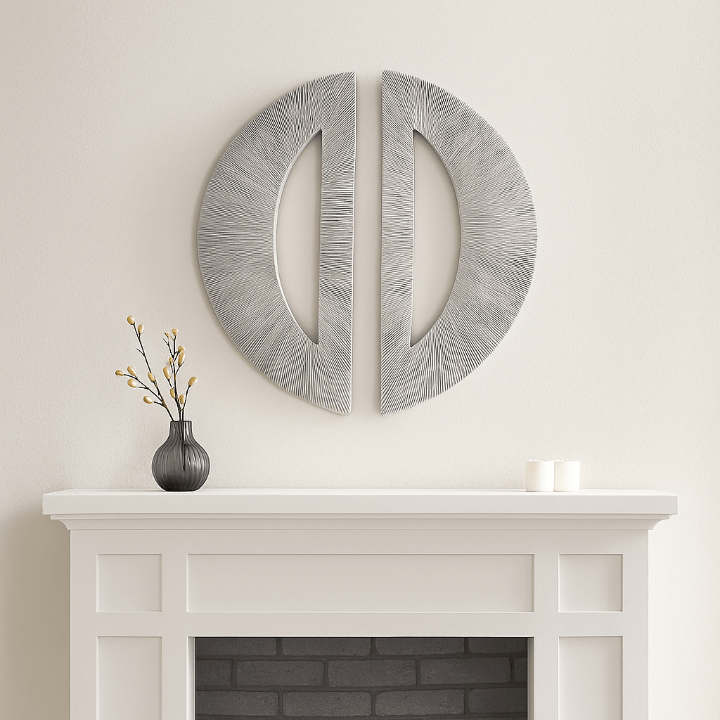 S/2 29" Crawford Moon Wall D?cor Wall Art| Sagebrook Home