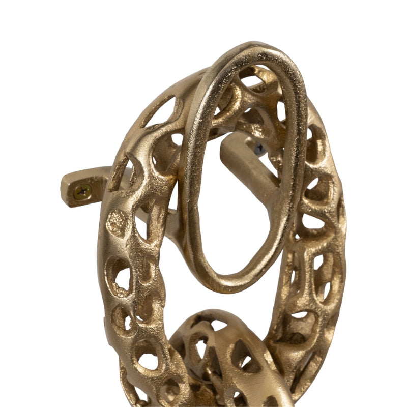 S/2 29/34" Mahin Metal Wall Links, Champagne - Al Rugaib Furniture