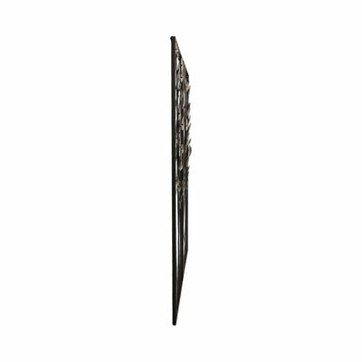S/2 36" Dainty Flowers Metal Wall D?cor, Black/gol - Al Rugaib Furniture