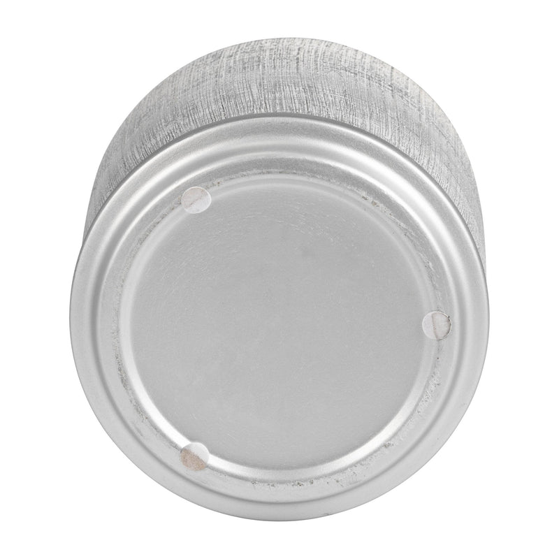 S/2 5/6" TEXTURED PLANTER WITH SAUCER, SILVER - Al Rugaib Furniture