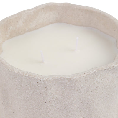 S/2 6" 31 Oz Pink Beach Wavy Candle, Ivory/blue - Al Rugaib Furniture