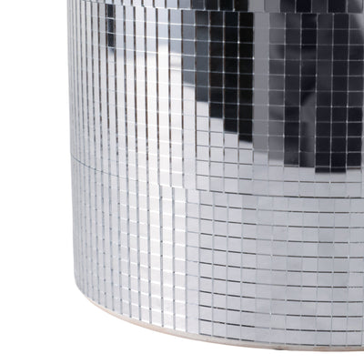 S/2 6/7" Disco Planter, Silver - Al Rugaib Furniture