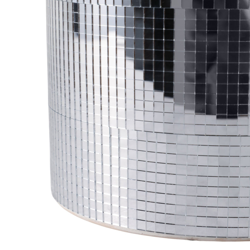 S/2 6/7" Disco Planter, Silver - Al Rugaib Furniture