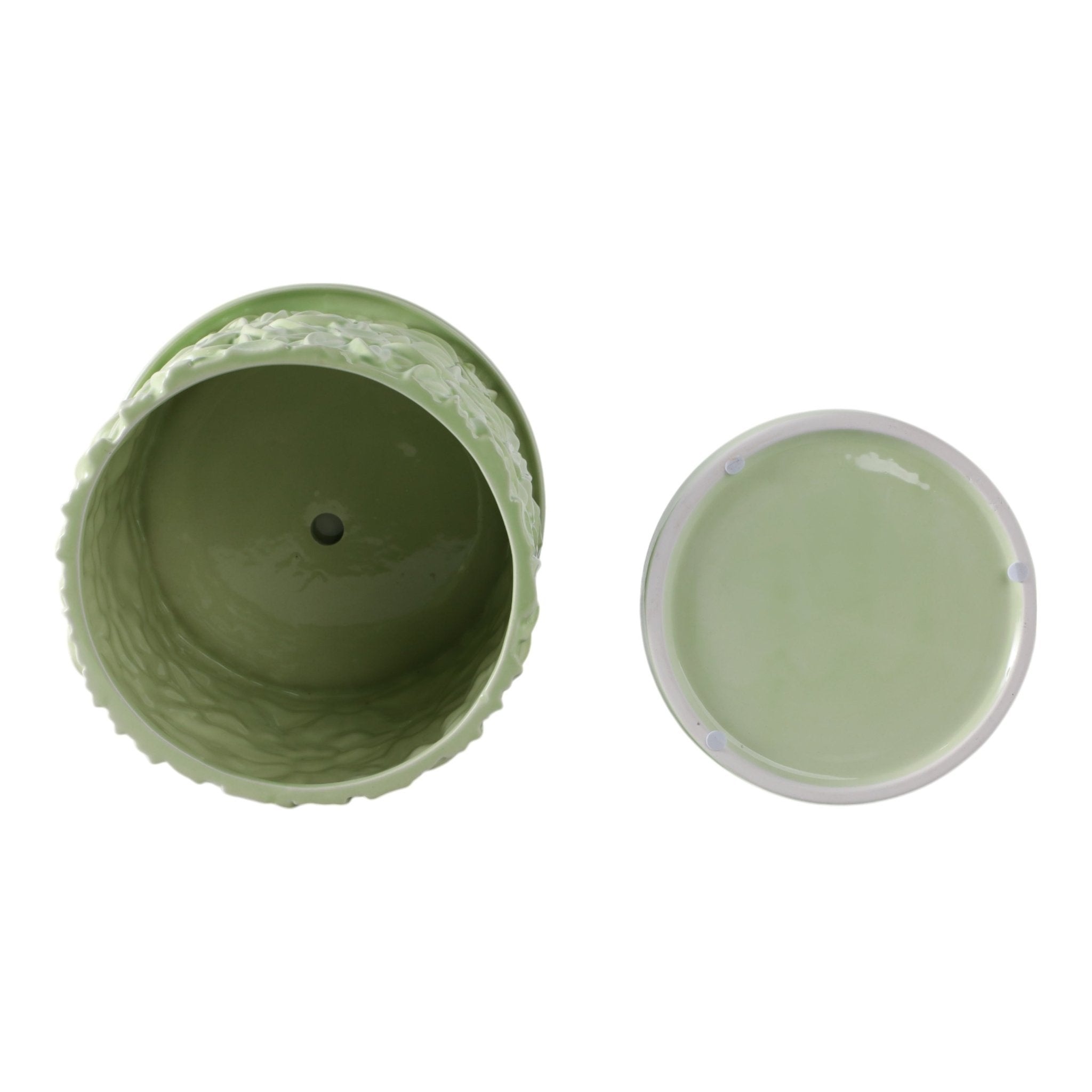 S/2 6/8" Daisy Flower Planter, Green Planter| Sagebrook Home