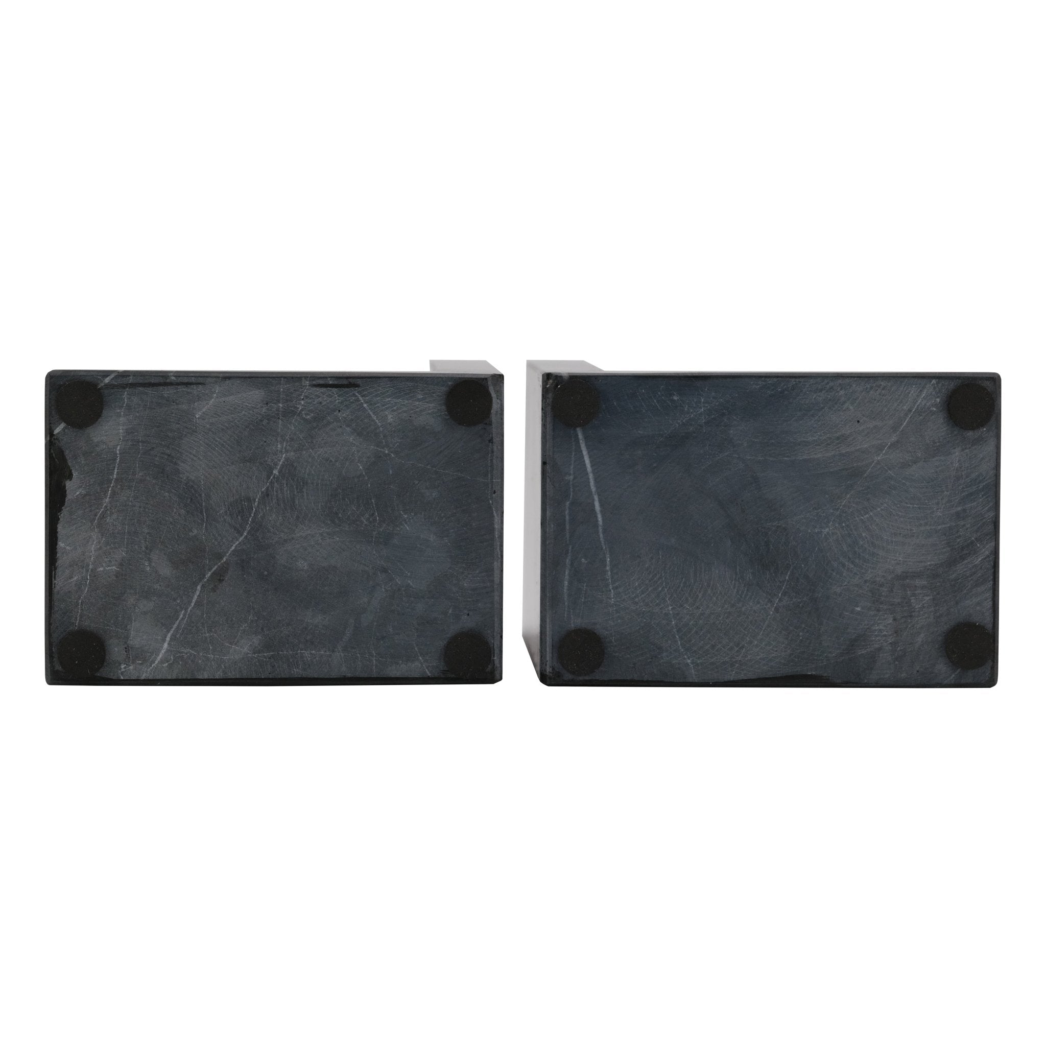 S/2 6"celeste Orb Metal And Marble Bookends Table Decors| Sagebrook Home