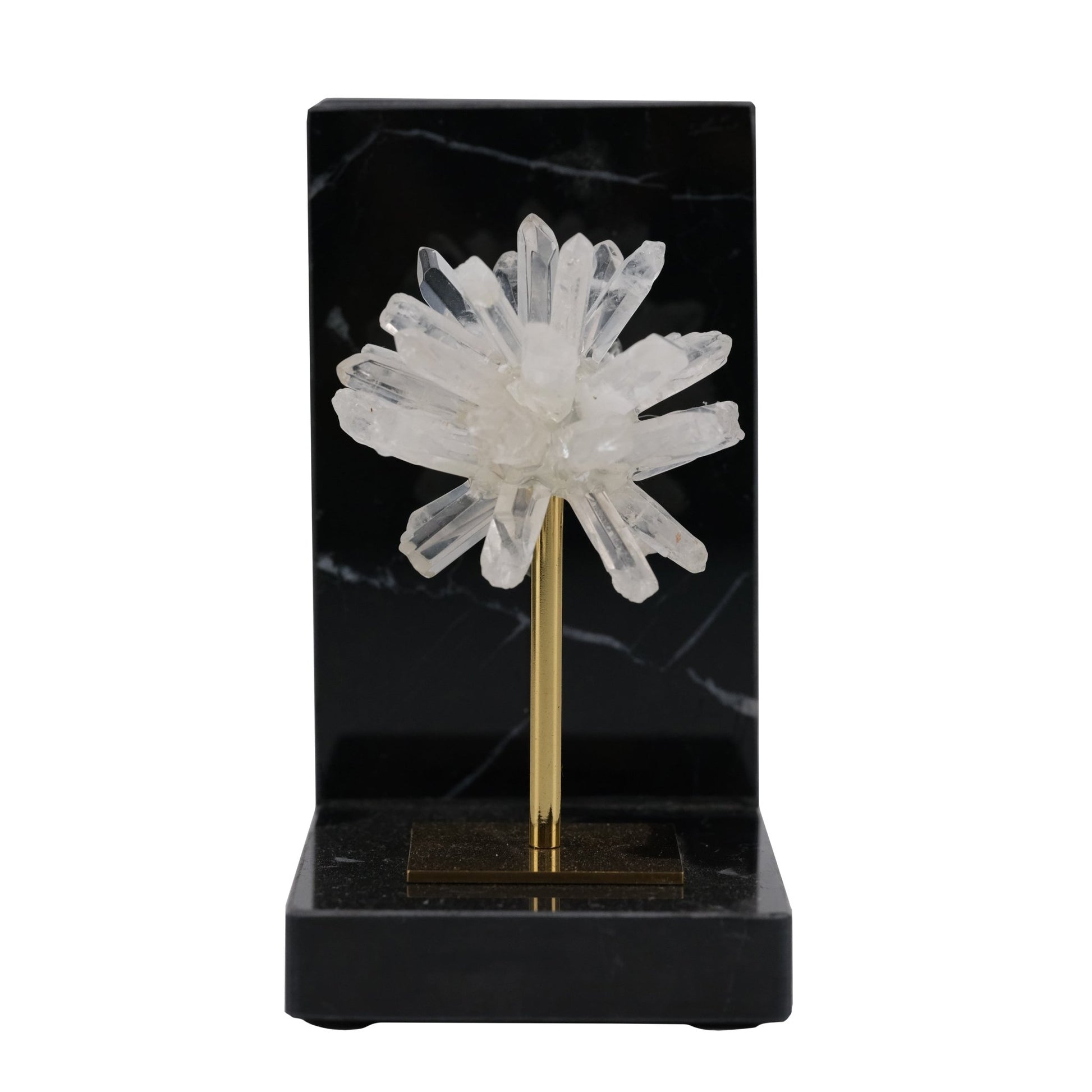 S/2 6"celeste Orb Metal And Marble Bookends Table Decors| Sagebrook Home