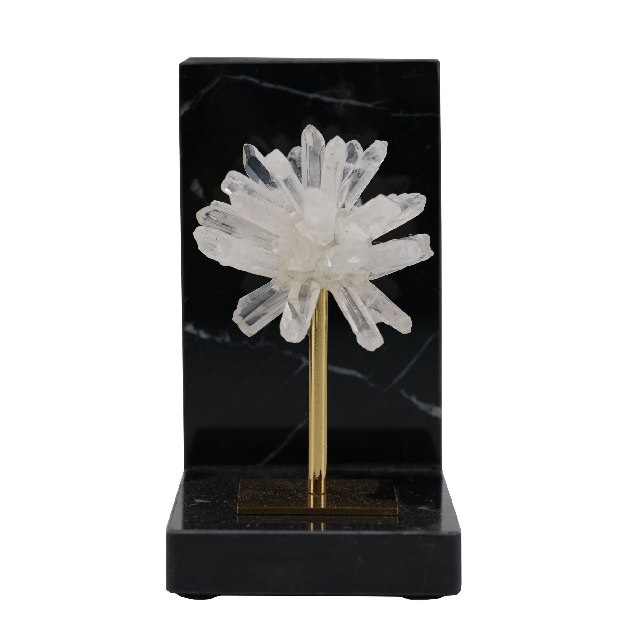 S/2 6"celeste Orb Metal And Marble Bookends Table Decors| Sagebrook Home