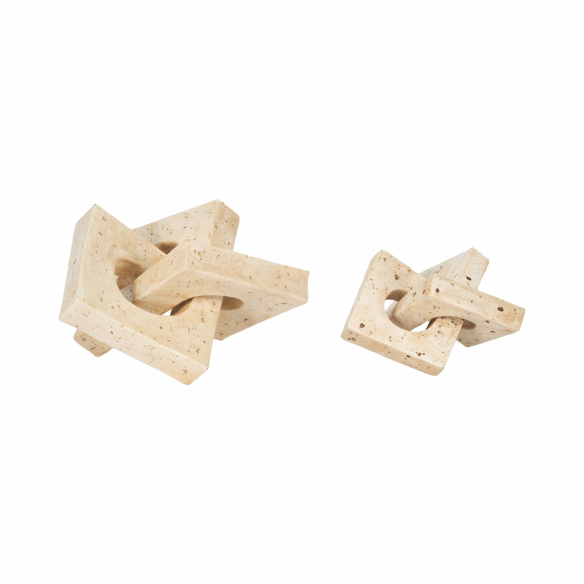S/2 7/10" NUPTSE OBJECTS, NATURAL Table Decors| Sagebrook Home