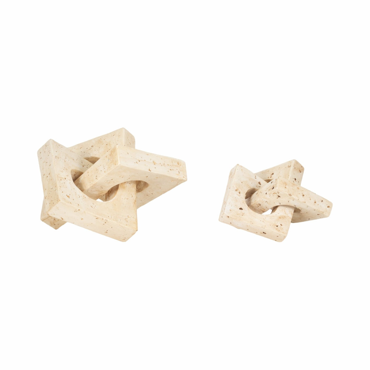 S/2 7/10" NUPTSE OBJECTS, NATURAL Table Decors| Sagebrook Home