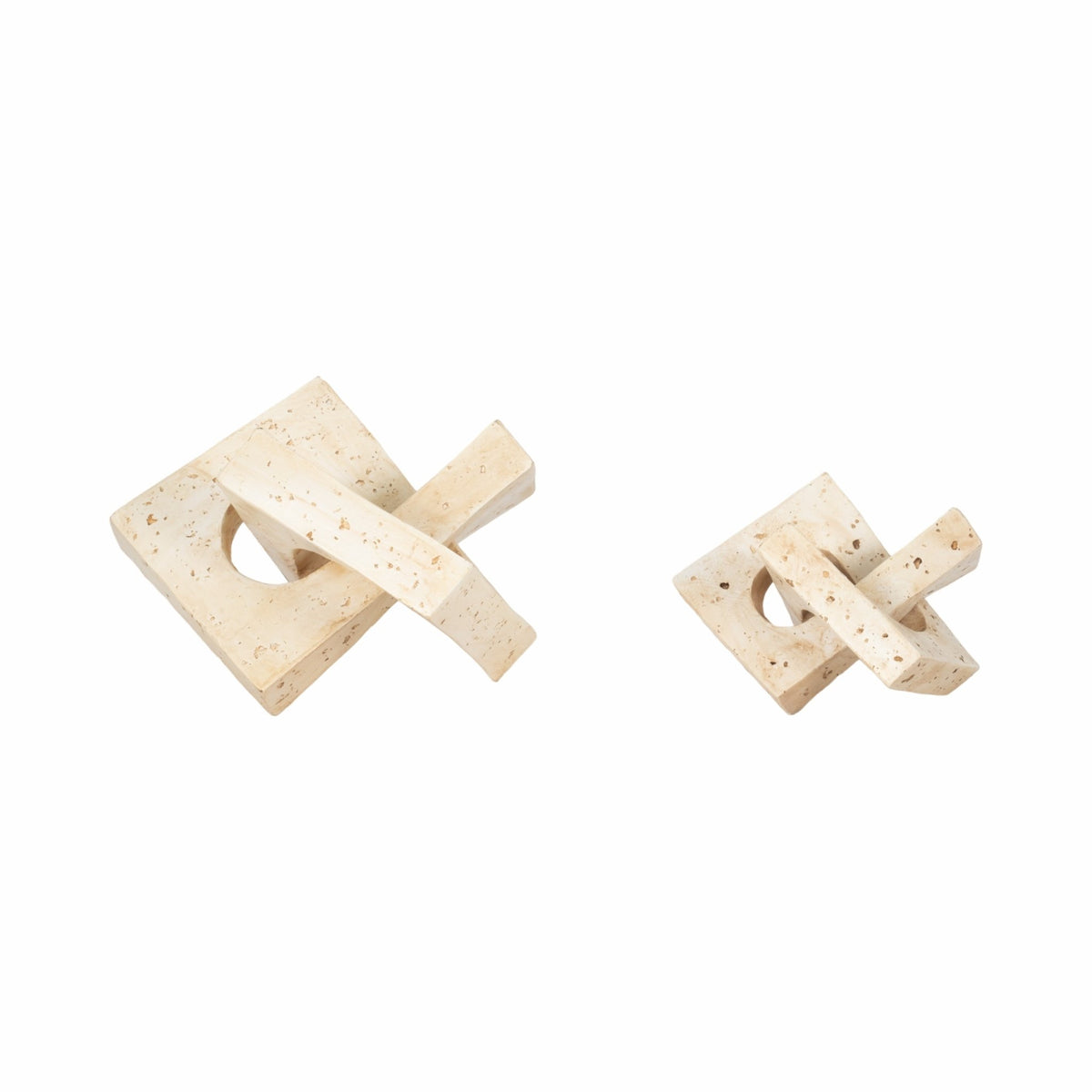 S/2 7/10" NUPTSE OBJECTS, NATURAL Table Decors| Sagebrook Home