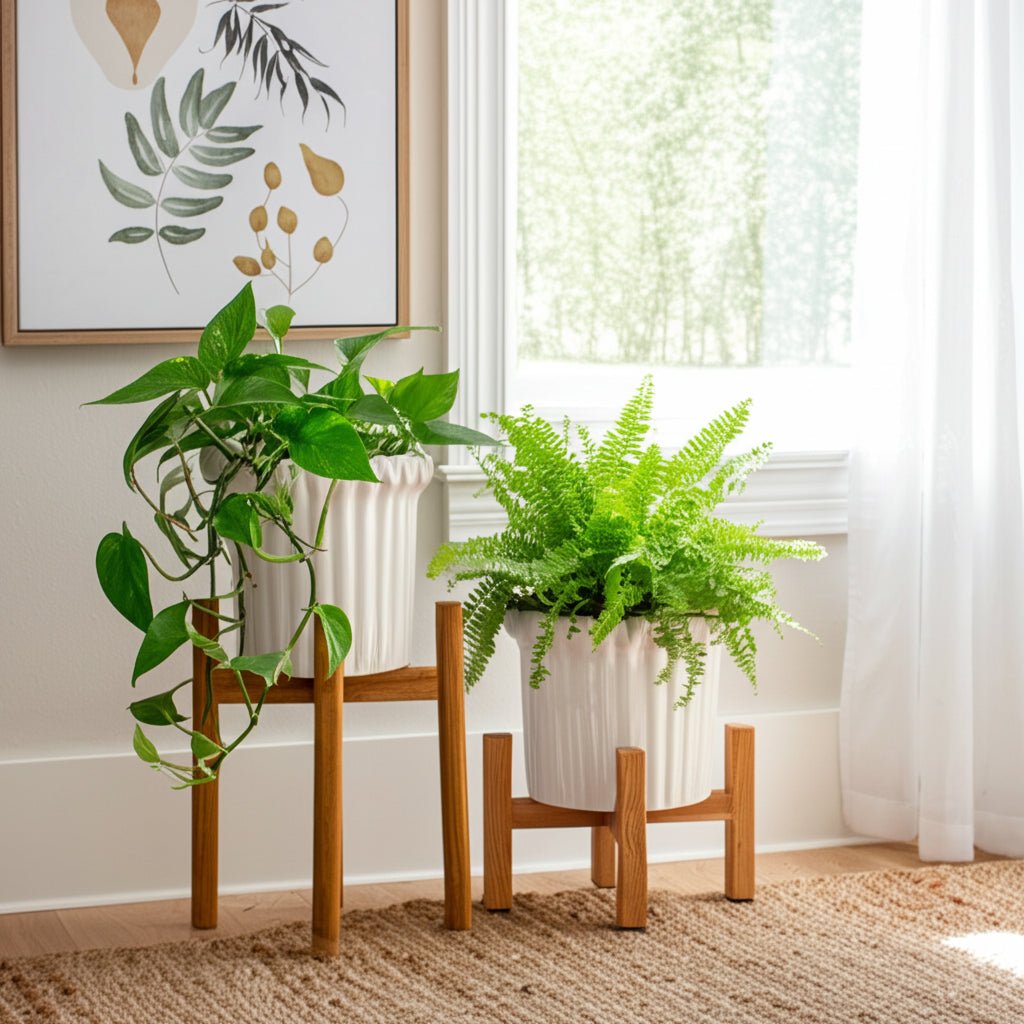 S/2 7/9" FLUTED PLANTERS, IVORY Planter| Sagebrook Home