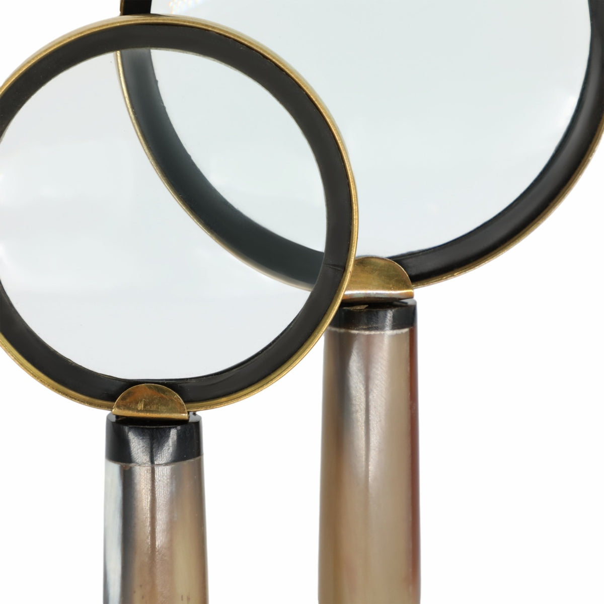 S/2 7/9" Nilay Horn Magnifying Glass, Gold Table Decors| Sagebrook Home