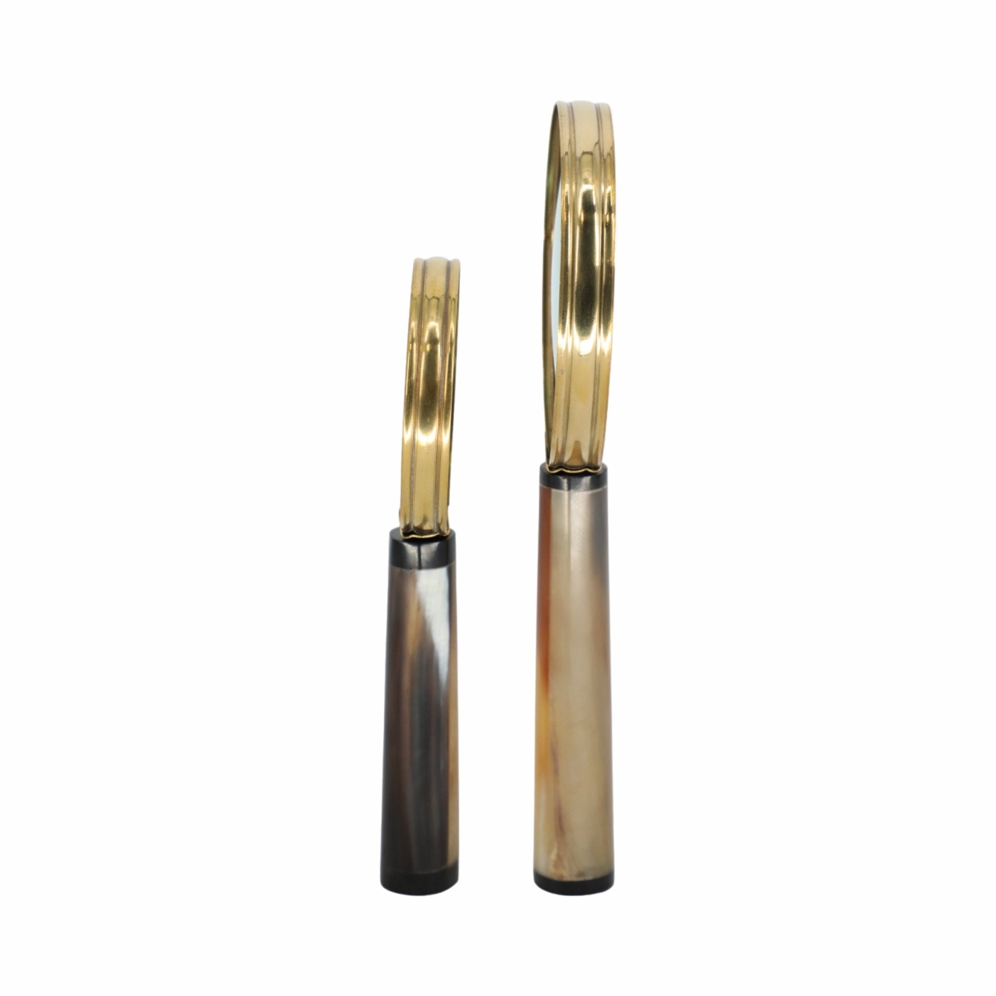 S/2 7/9" Nilay Horn Magnifying Glass, Gold Table Decors| Sagebrook Home