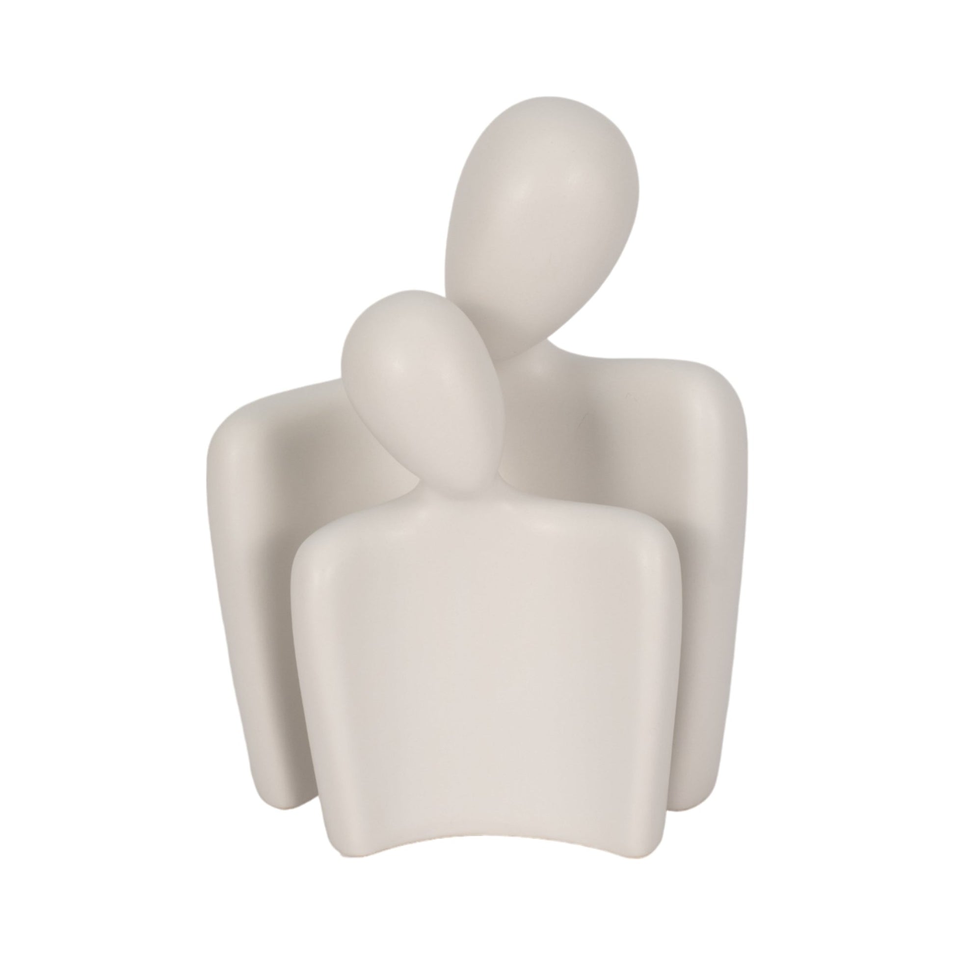 S/2 8/10" Textured Abstract Figures, White Table Decors| Sagebrook Home