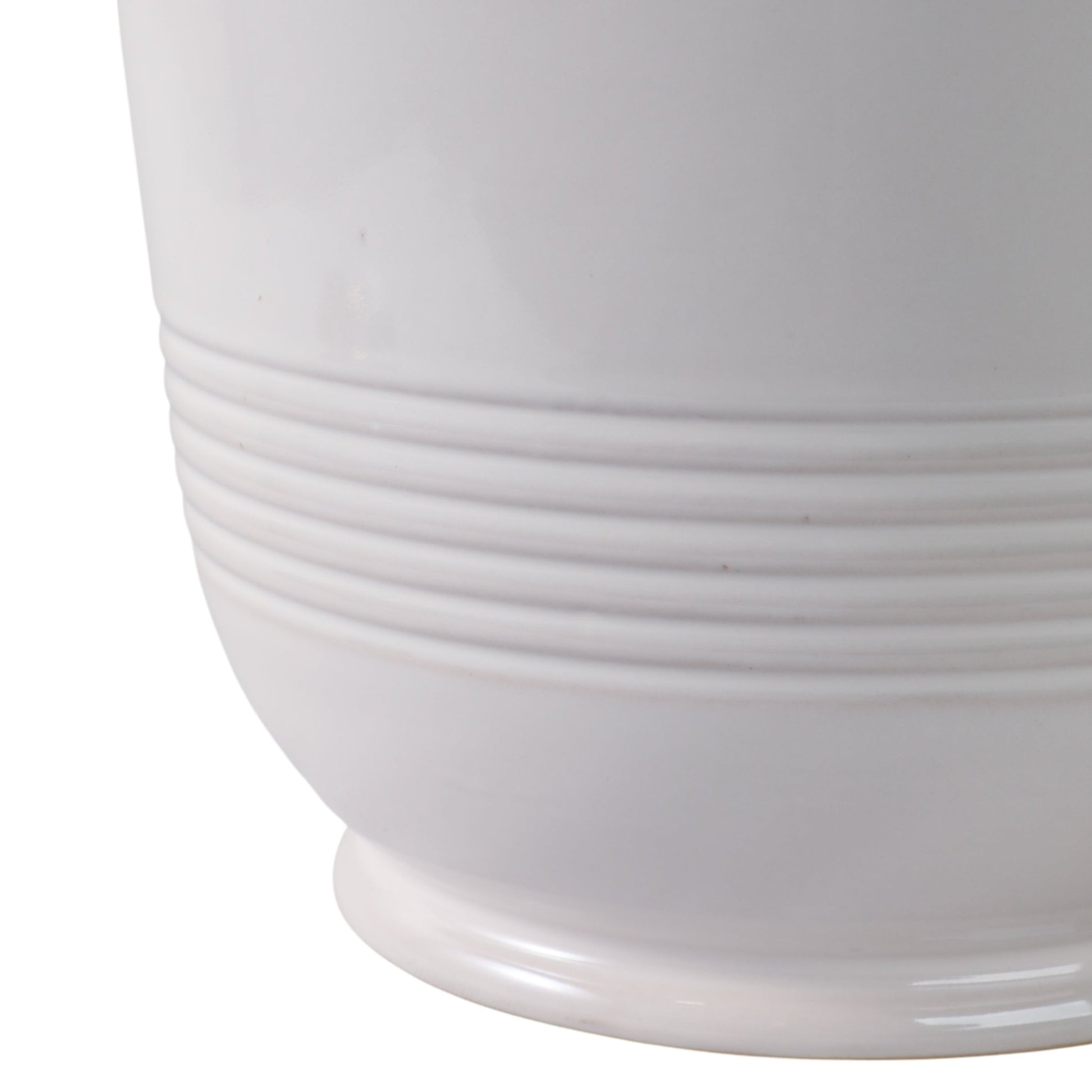 S/2 8/11" Ruffle Edge Planter, Ivory Planter| Sagebrook Home
