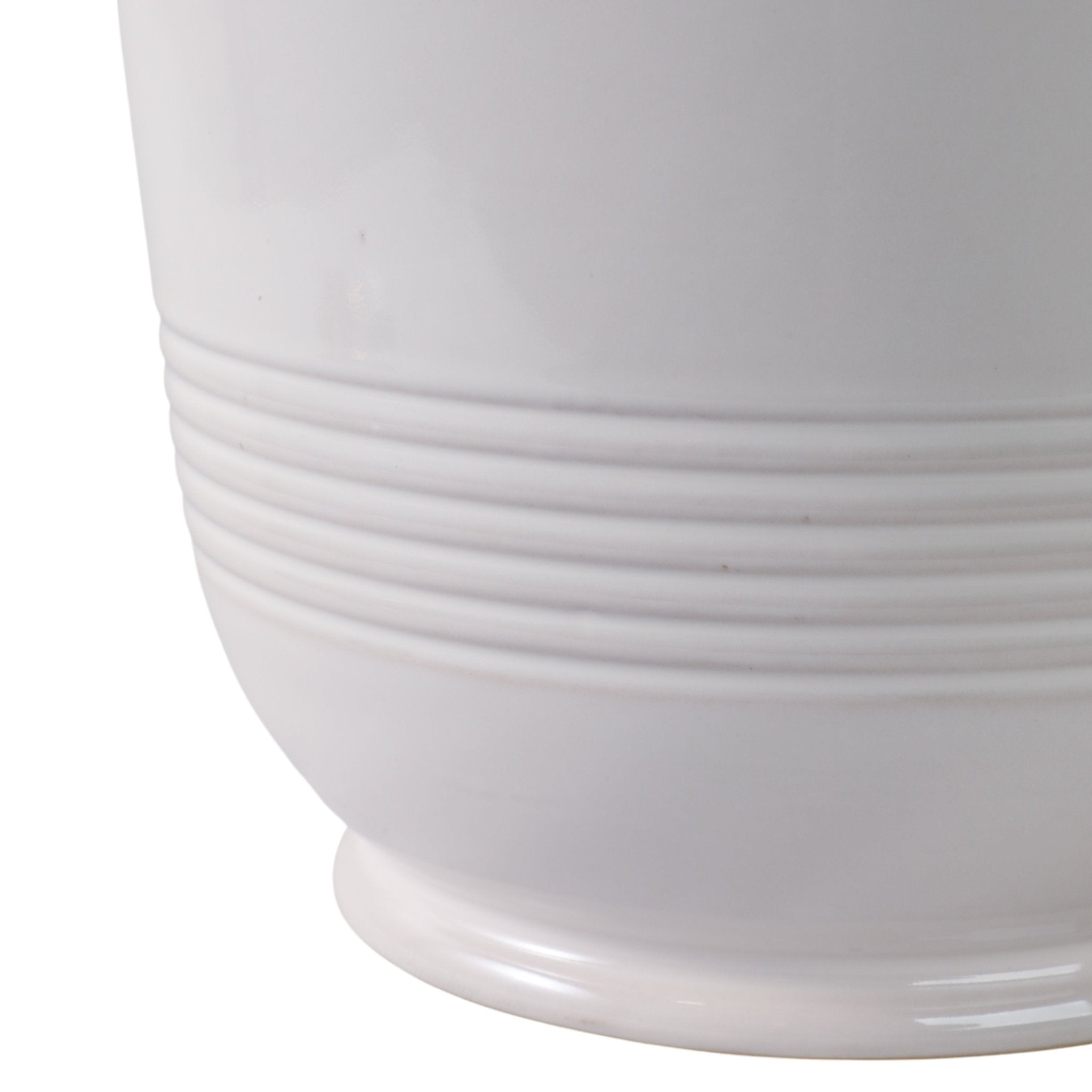 S/2 8/11" Ruffle Edge Planter, Ivory Planter| Sagebrook Home