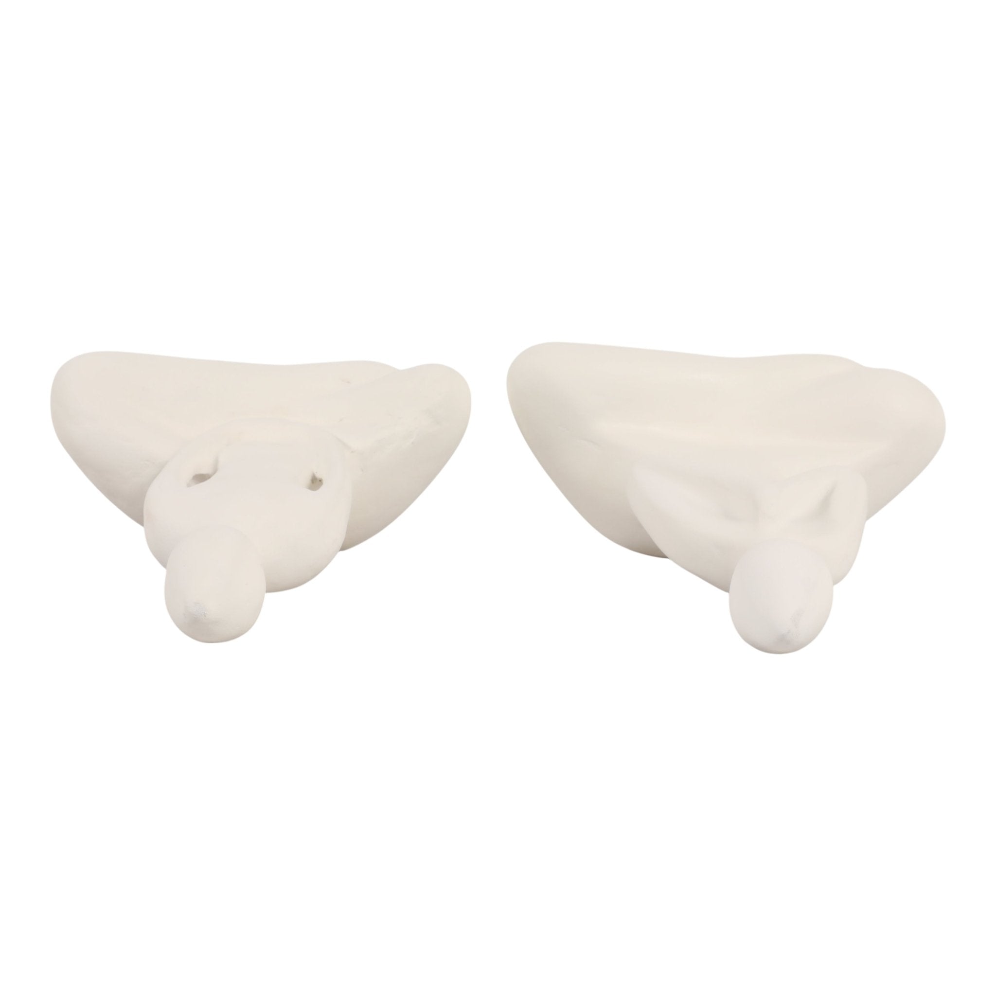 S/2 8x11" Paper Mache Yoga Ladies, White Table Decors| Sagebrook Home