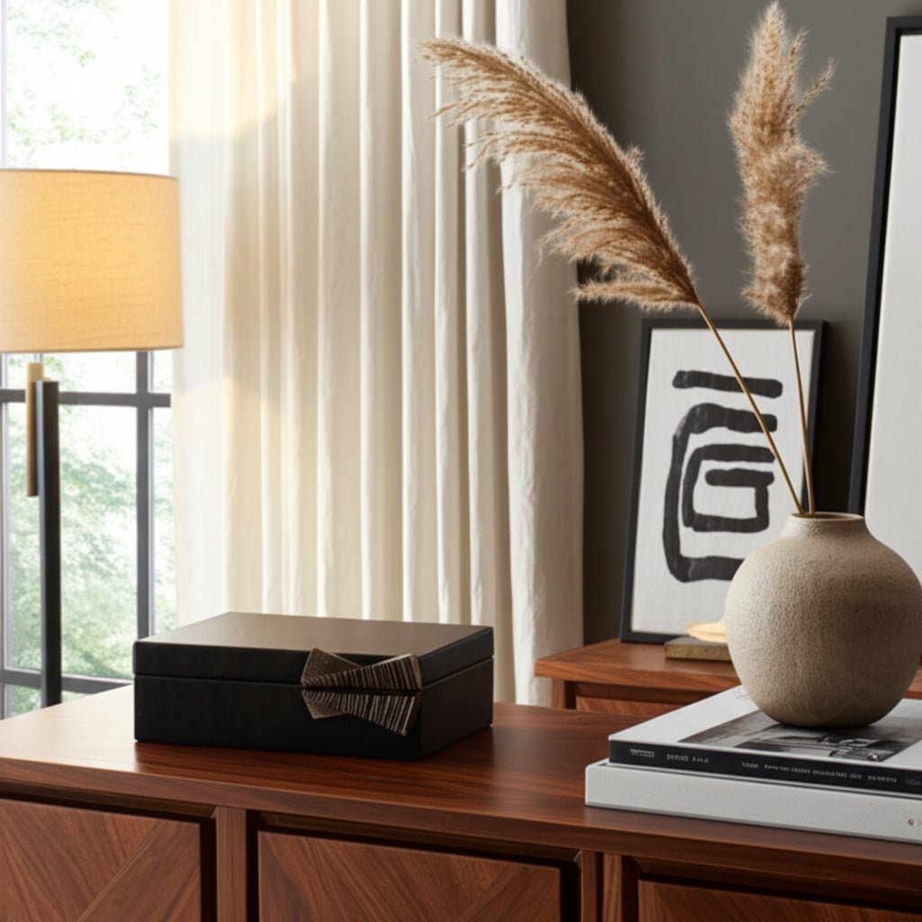 S/2 9/11" Andros Boxes With Aluminium Hardware Table Decors| Sagebrook Home
