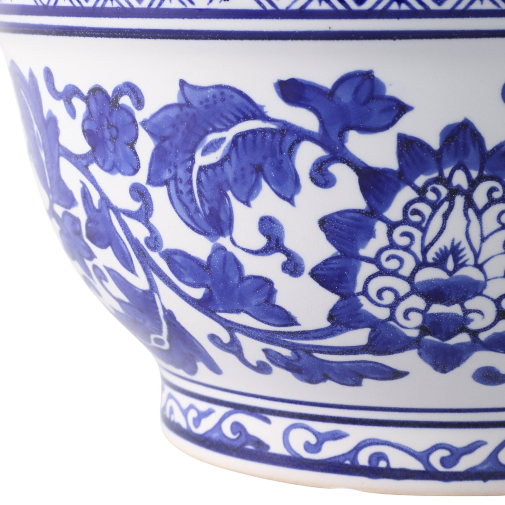 S/2 9/11" Bowl Chinoiserie Planters, Blue/wht Planter| Sagebrook Home