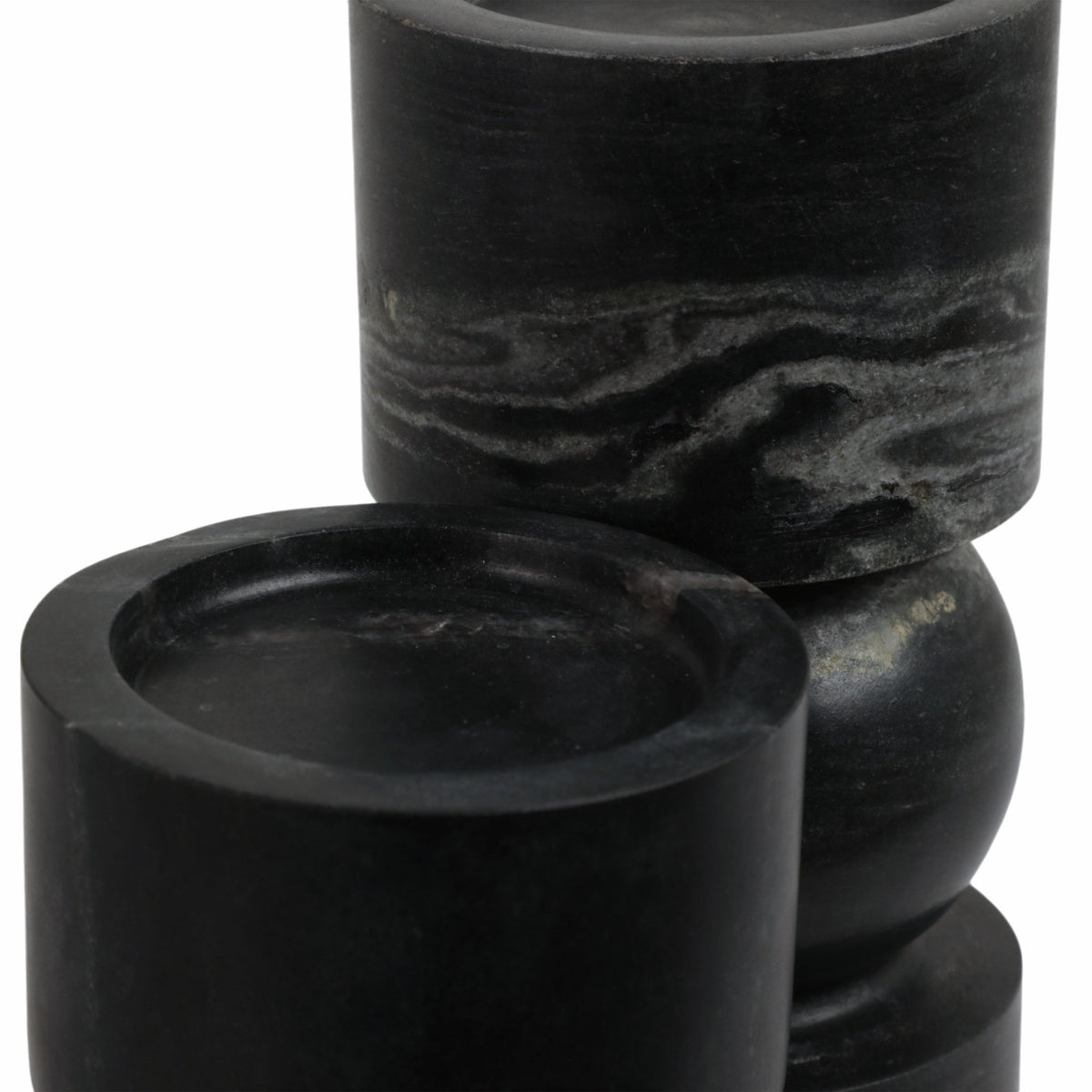 S/2 9/12" Himalayan Marble Candle Holders Candle Holders| Sagebrook Home