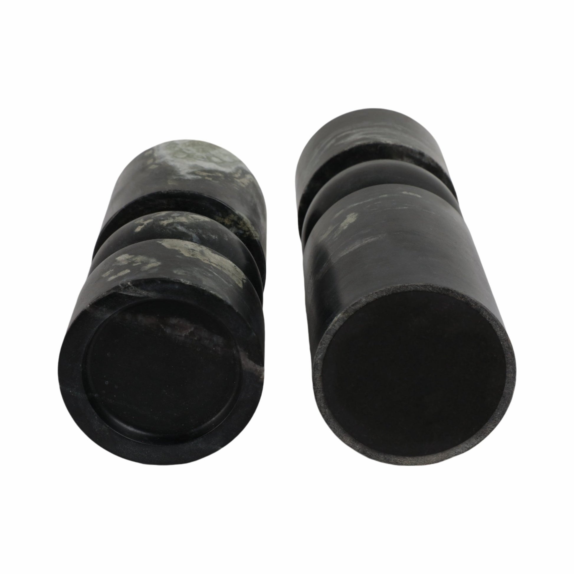 S/2 9/12" Himalayan Marble Candle Holders Candle Holders| Sagebrook Home