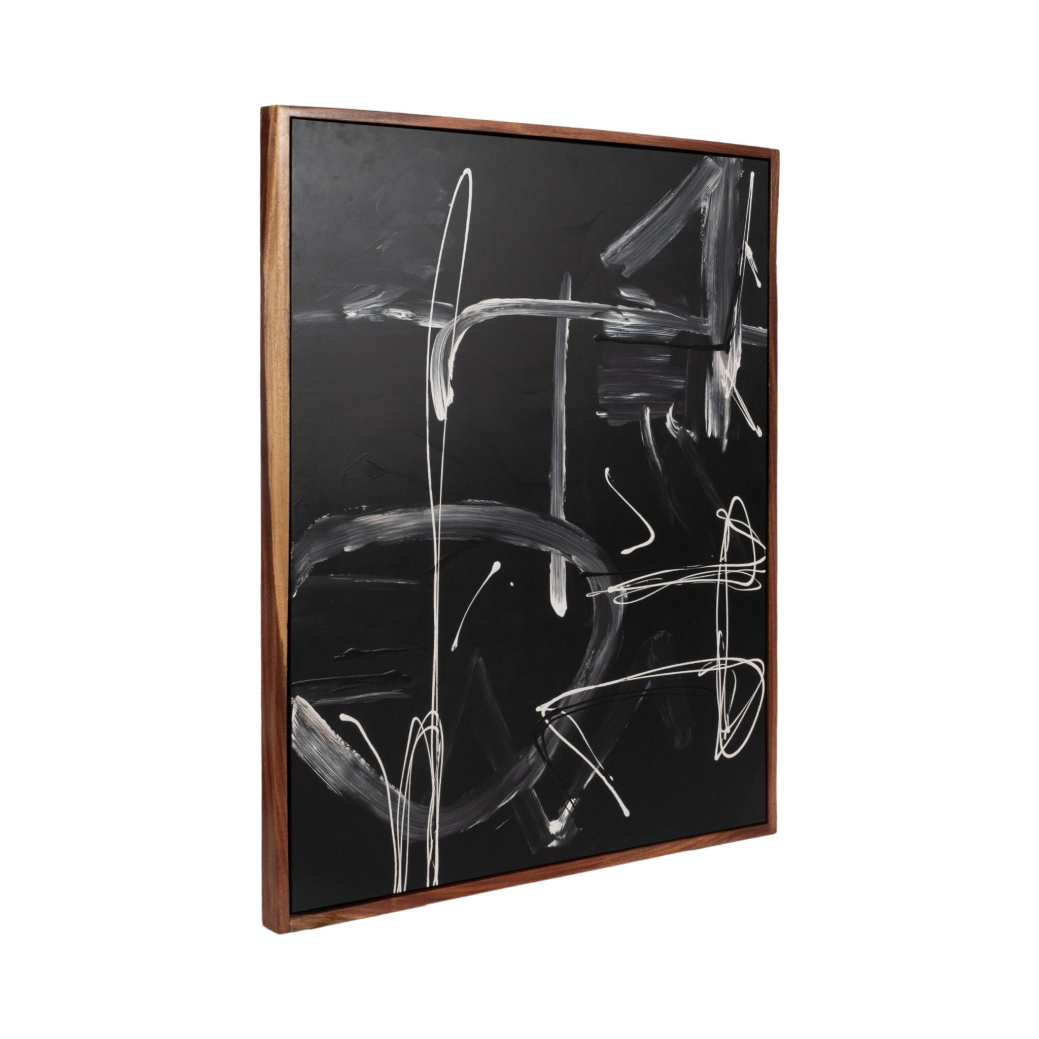 S/2 95x59 Hand Painted Contemporary Art, Black/wht Wall Art| Sagebrook Home