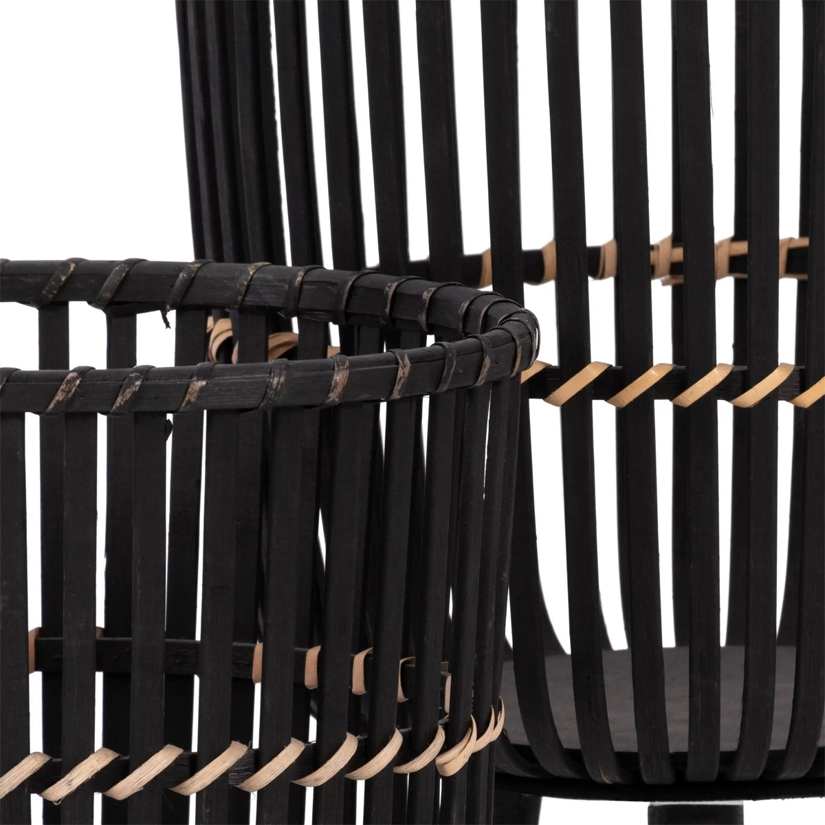 S/2 BAMBOO FOOTED PLANTERS 10/12", BLACK Outdoor Planters| Sagebrook Home