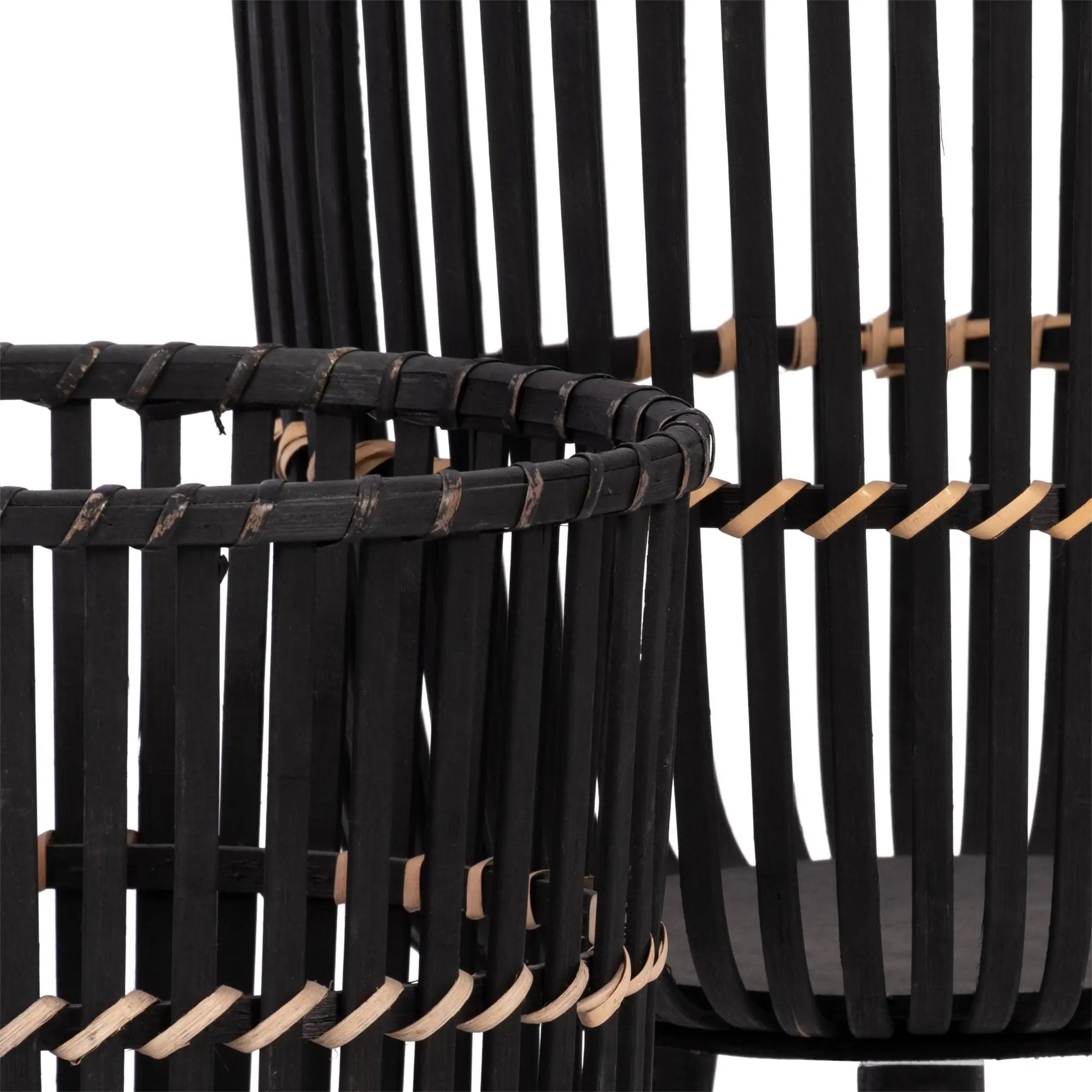 S/2 BAMBOO FOOTED PLANTERS 10/12", BLACK Outdoor Planters| Sagebrook Home