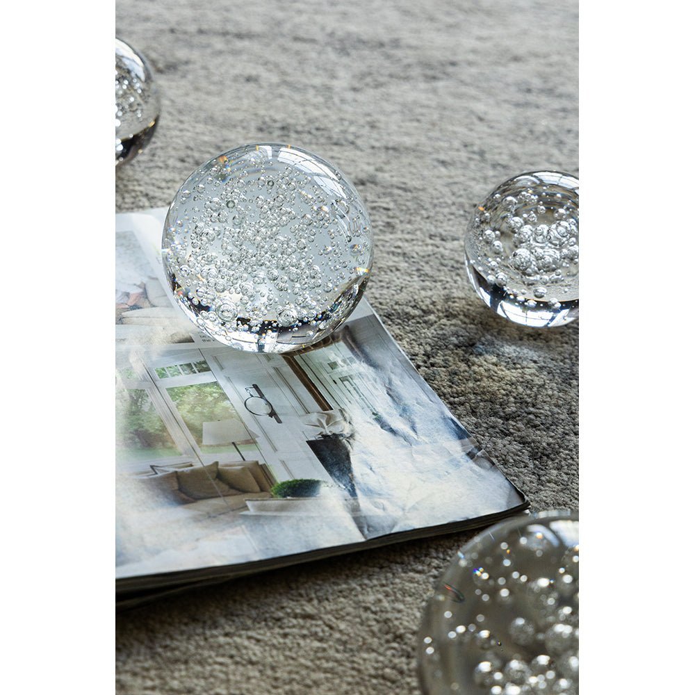 S/2 D4x4" Bubble Spheres Table Decors| Roots Furniture