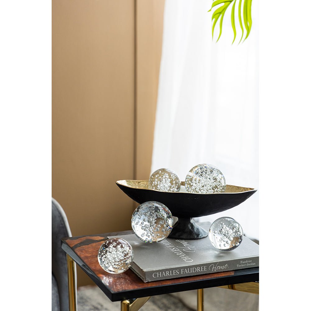 S/2 D4x4" Bubble Spheres Table Decors| Roots Furniture