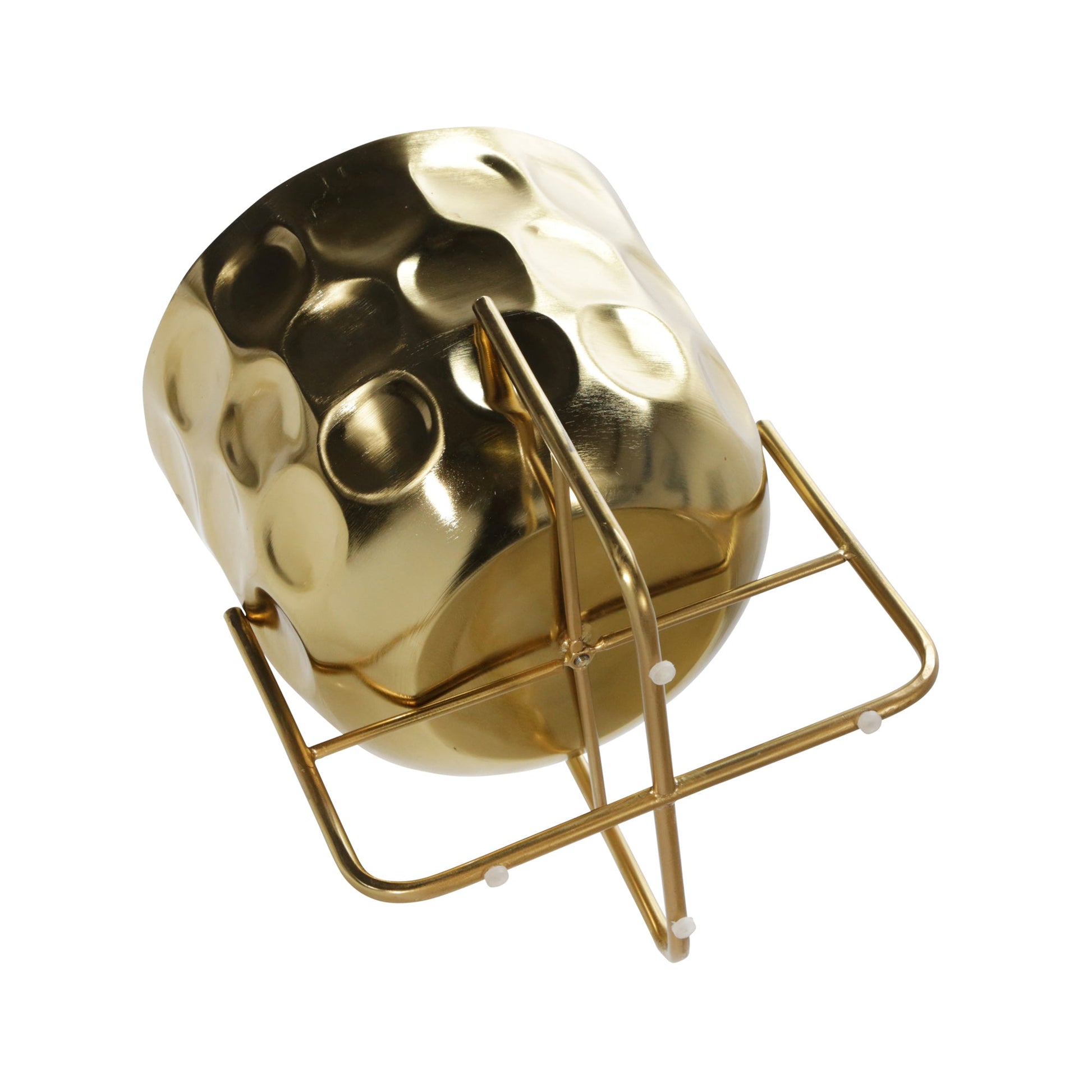 S/2 METAL 12/15" HAMMERED PLANTER, GOLD Outdoor Planters| Sagebrook Home