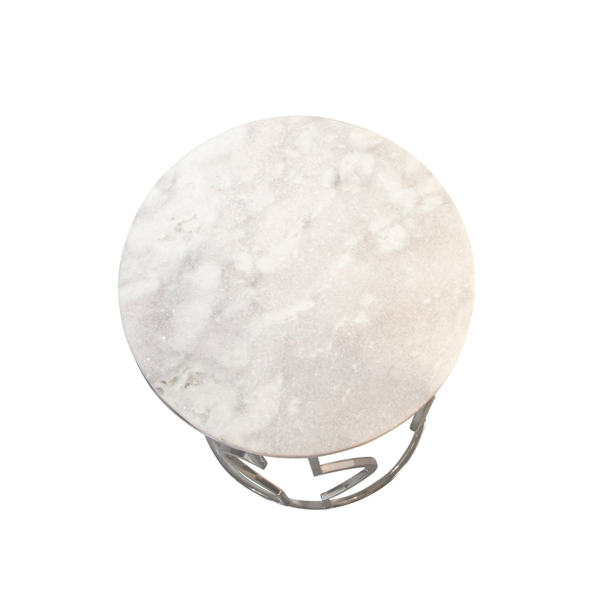 S/2 METAL/MARBLE ROUND TABLES, SILVER Accent & End Tables| Sagebrook Home