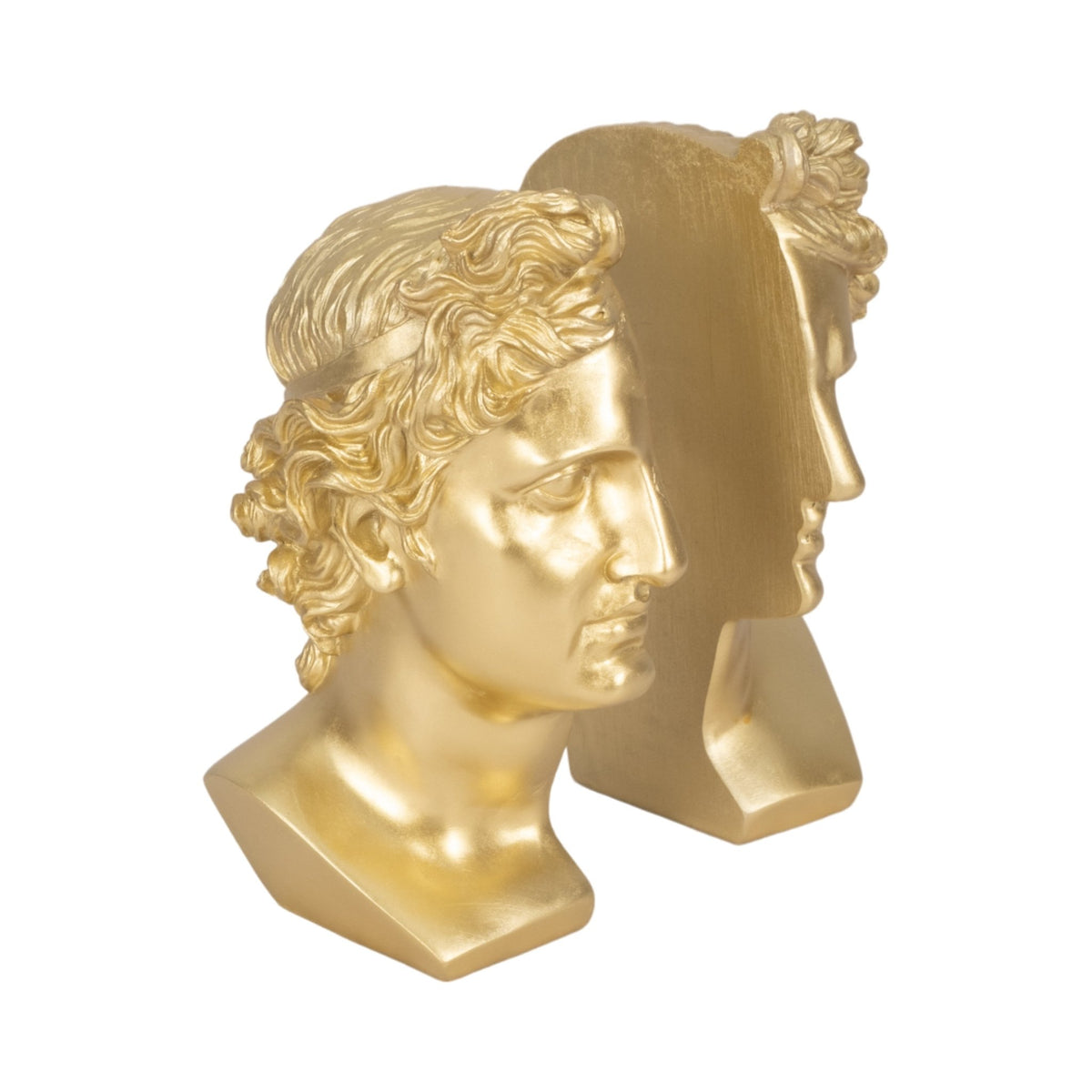 S/2 Resin, 9" Greek Goddess Bookends, Gold Table Decors| Sagebrook Home