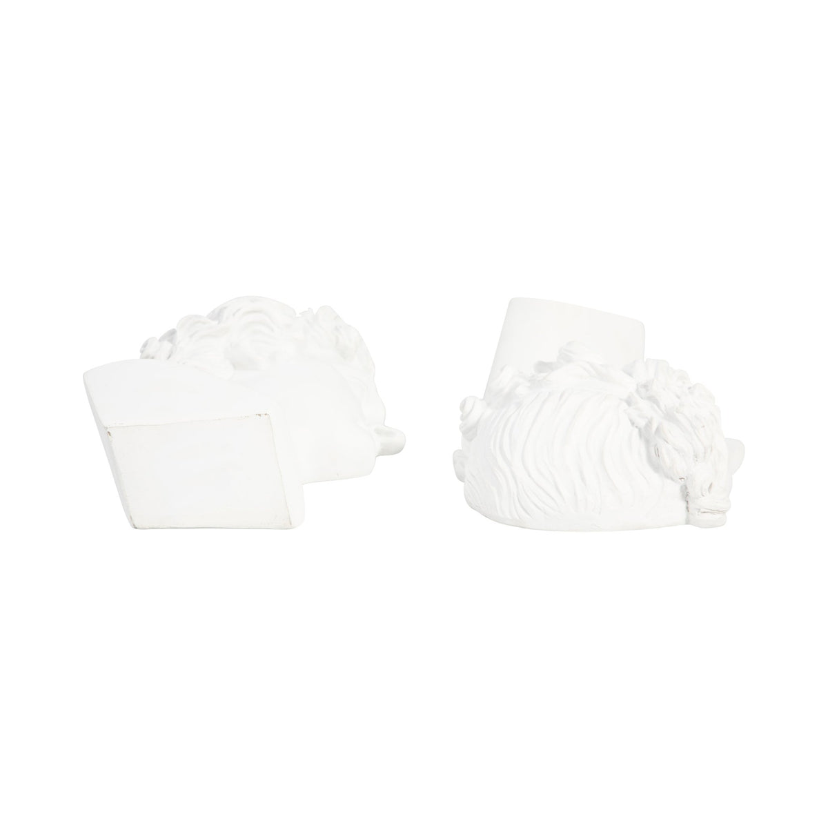 S/2 Resin, 9" Greek Goddess Bookends, White Table Decors| Sagebrook Home