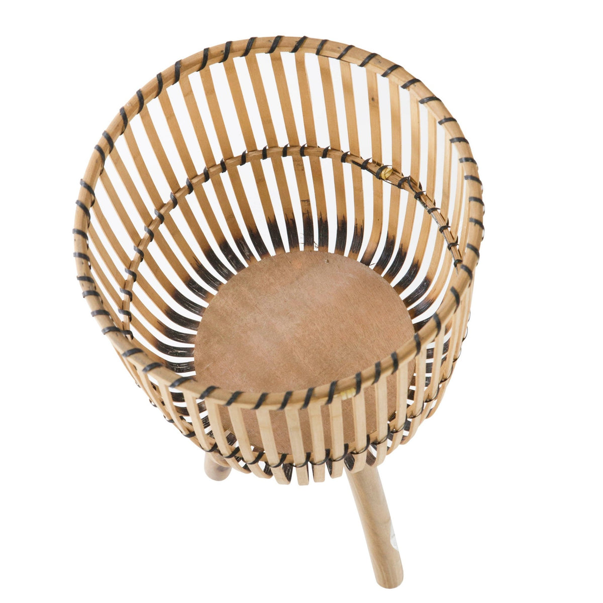 S/2 WICKER FOOTED PLANTERS 10/12", NATURAL Outdoor Planters| Sagebrook Home