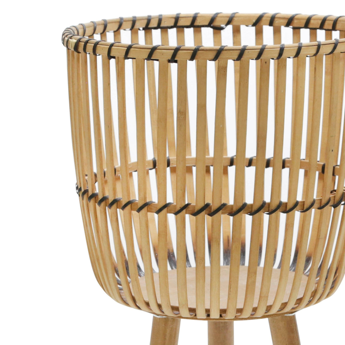 S/2 WICKER FOOTED PLANTERS 10/12", NATURAL Outdoor Planters| Sagebrook Home
